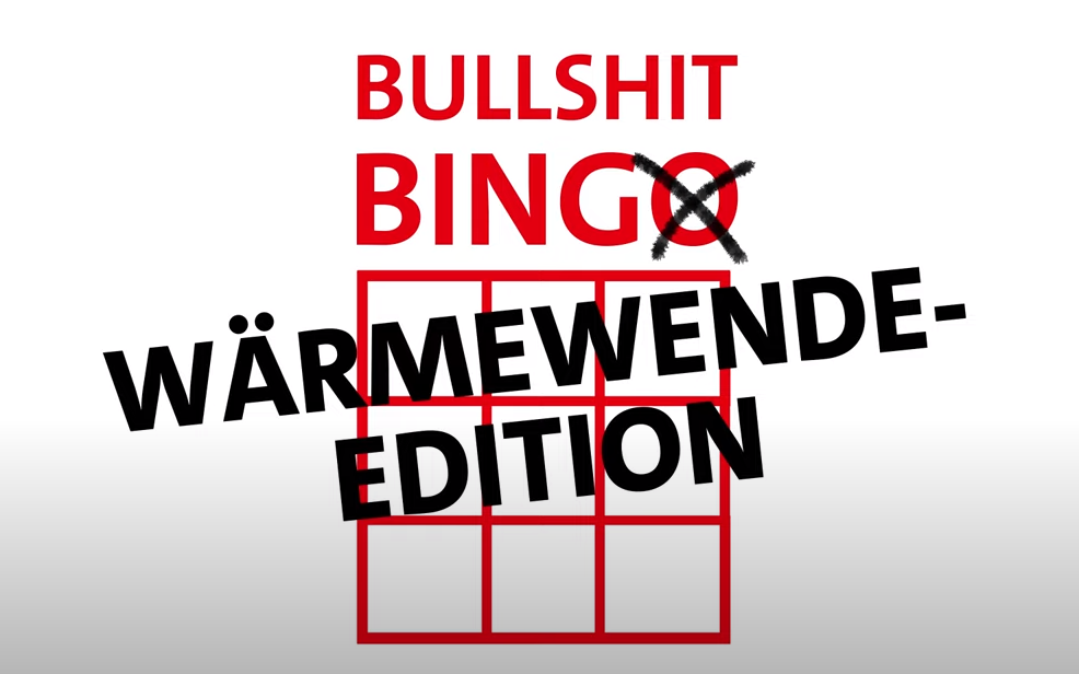 BULLSHIT-Bingo - Wärmewende-Edition