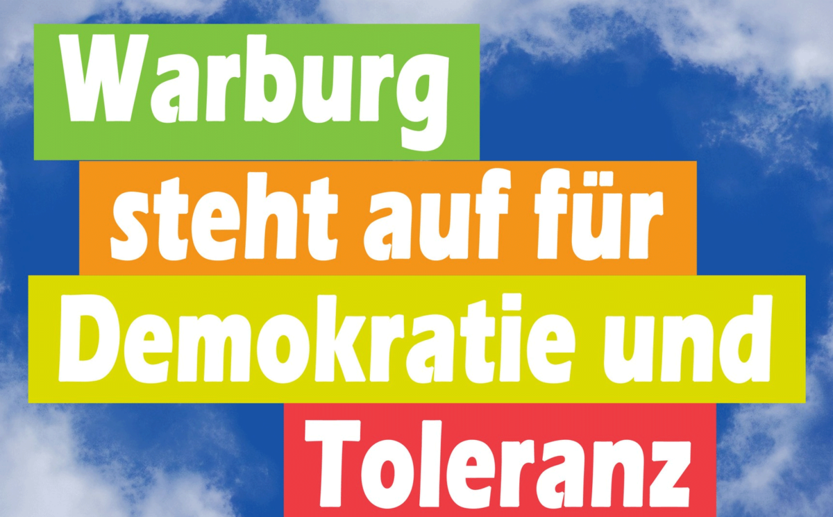 Kundgebung für Demokratie und Toleranz auch in Warburg